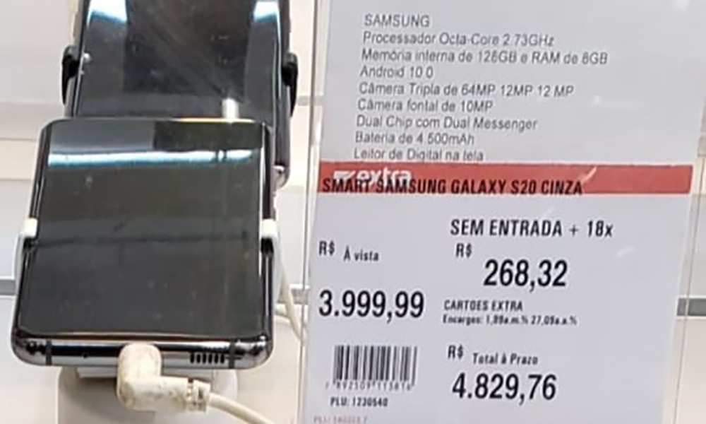 Black Fraude? Hipermercado Extra de Palmas aumenta preço de celular e coloca anúncio de promoção e é notificado pelo Procon