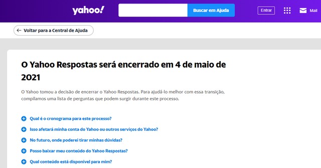 Após 16 anos tirando dúvidas sobre diversos assuntos, o site Yahoo Respostas é desativado nesta terça-feira, 4